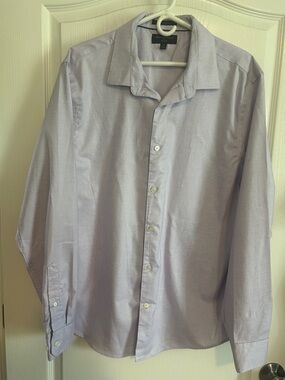 Banana Republic Lavender Long-Sleeve Dress Shirt